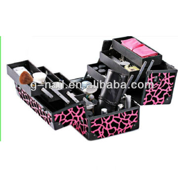 PVC professional beauty box trolley/ladies beauty box/mac makeup beauty case box/beauty box vanity case, SO-115